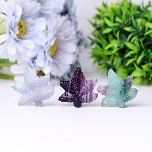 Fluorite Leaf Crystal Carvings Crystal wholesale suppliers