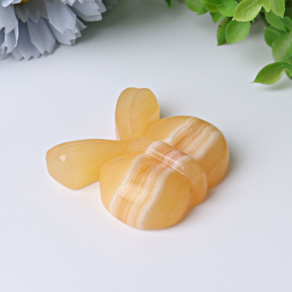 1.9" Orange Calcite Bow-Knot Crystal Carvings Crystal wholesale suppliers