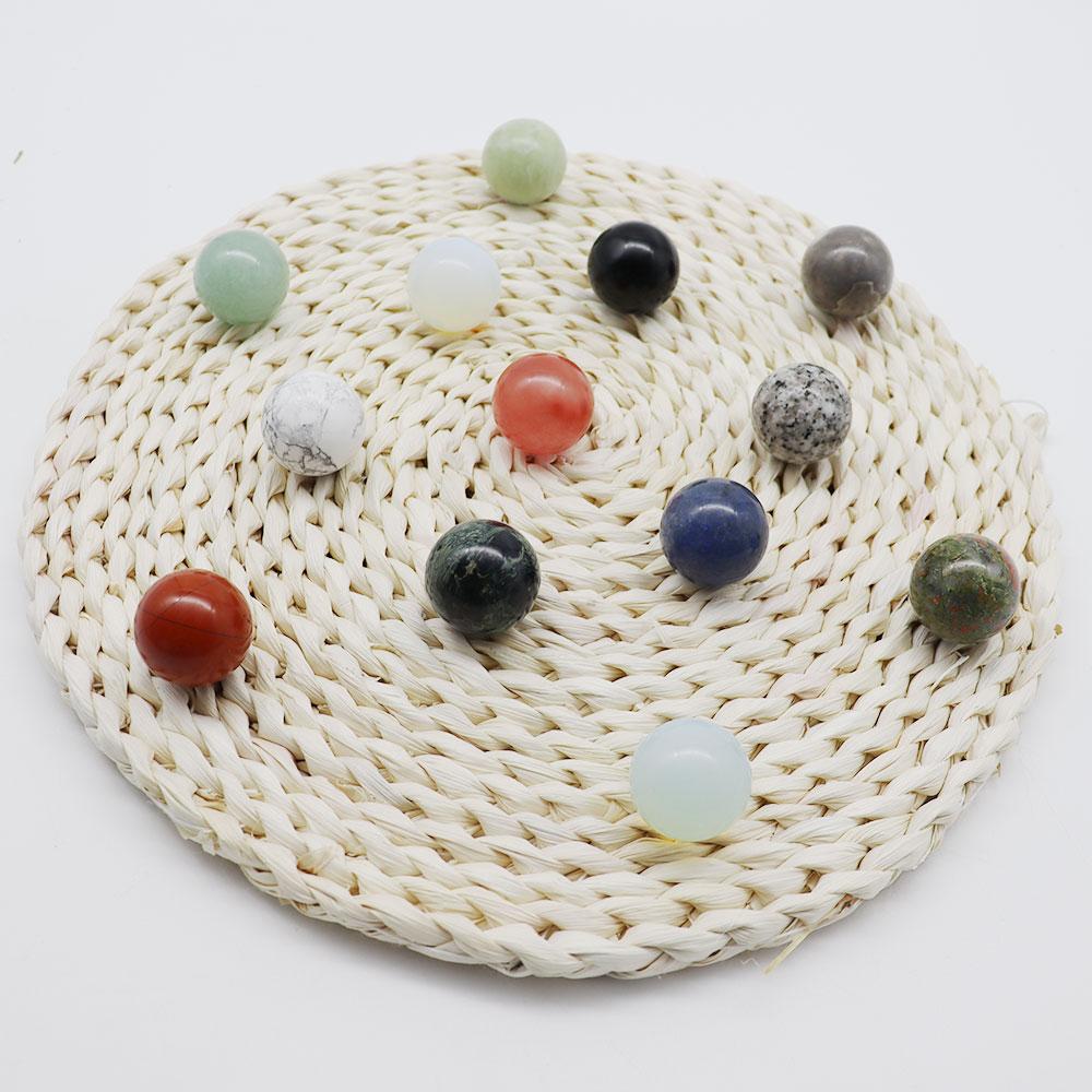 1.2”Gemstone Round Loose Beads Wholesale Natural Stone Beads Crystal wholesale suppliers