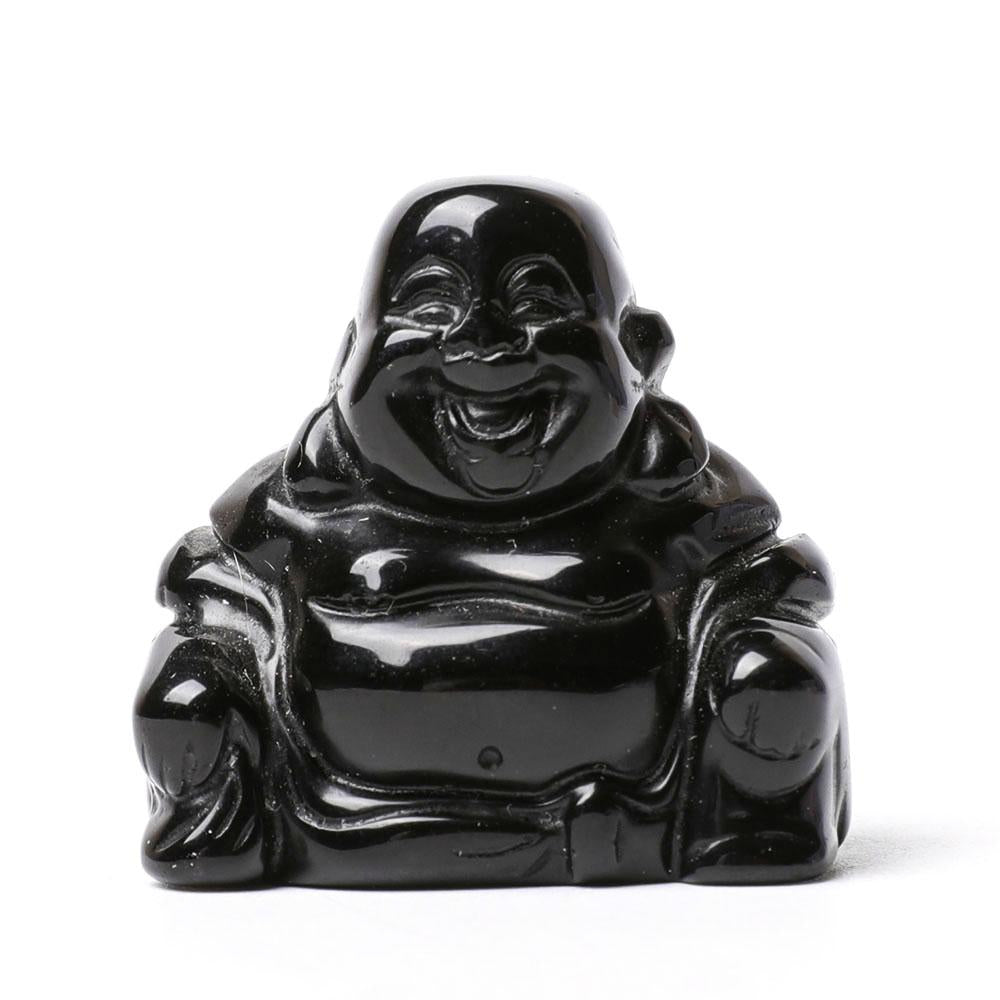 1.5" Black Obsidian Buddha Crystal Carvings Crystal wholesale suppliers