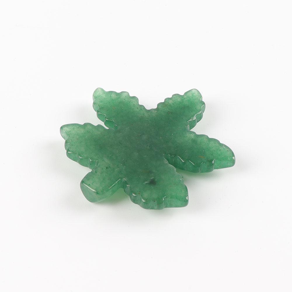 Green Aventurine Leaf Carvings