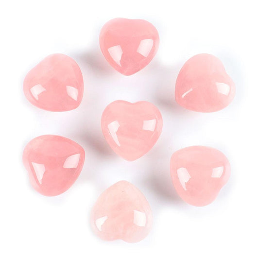 20mm Mini  Rose Quartz Heart Shape Crystal Carvings for DIY  Jewelry Crystal wholesale suppliers