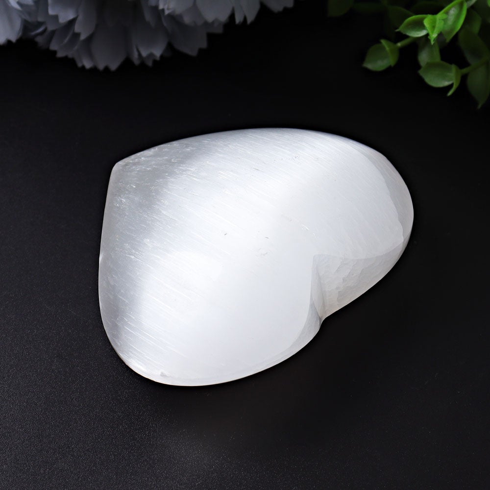 1.7"-2.8" Selenite Heart Crystal Carvings Crystal wholesale suppliers