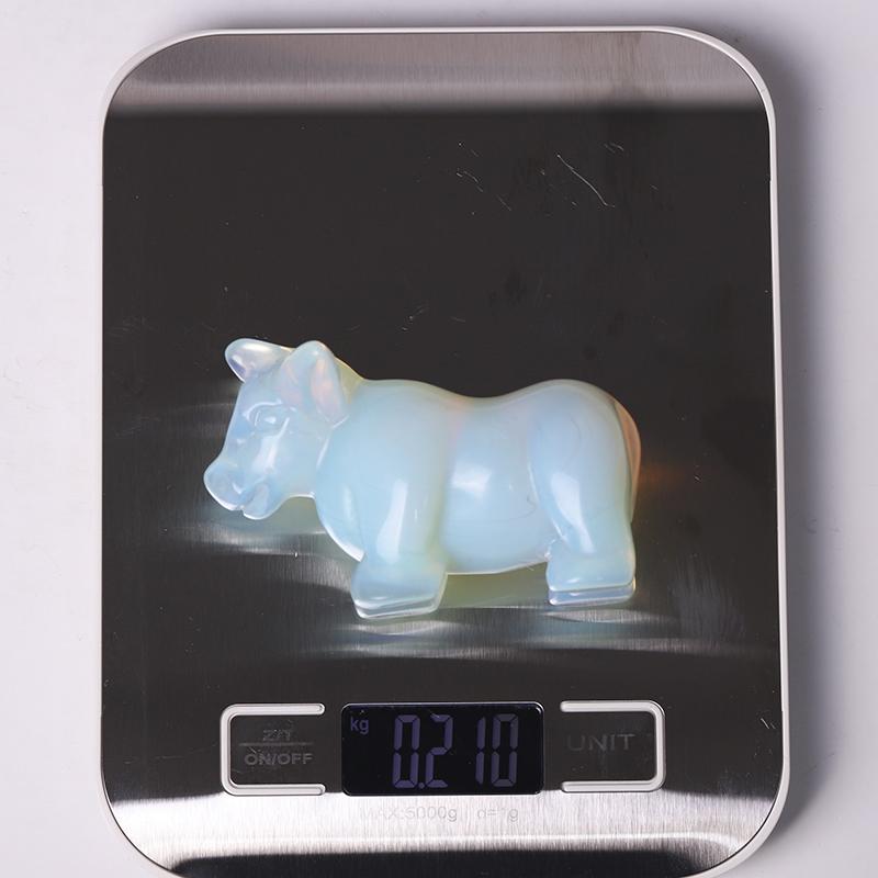 3.5" Opalite Cow Crystal Carving