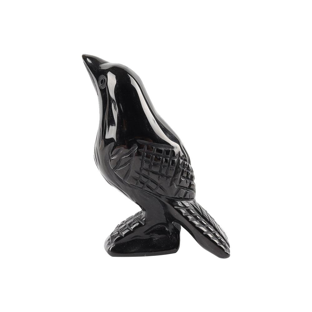 Black Obsidian Crystal Carving Crow Free Form Crystal wholesale suppliers