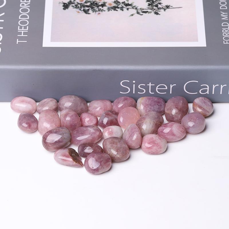 0.1kg 20-30cm Purple Rose Quartz Tumbles Crystal wholesale suppliers