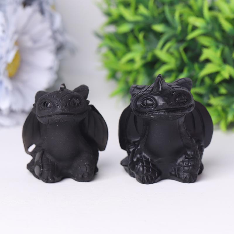 Black Obsidian Toothless Crystal Carvings Crystal wholesale suppliers