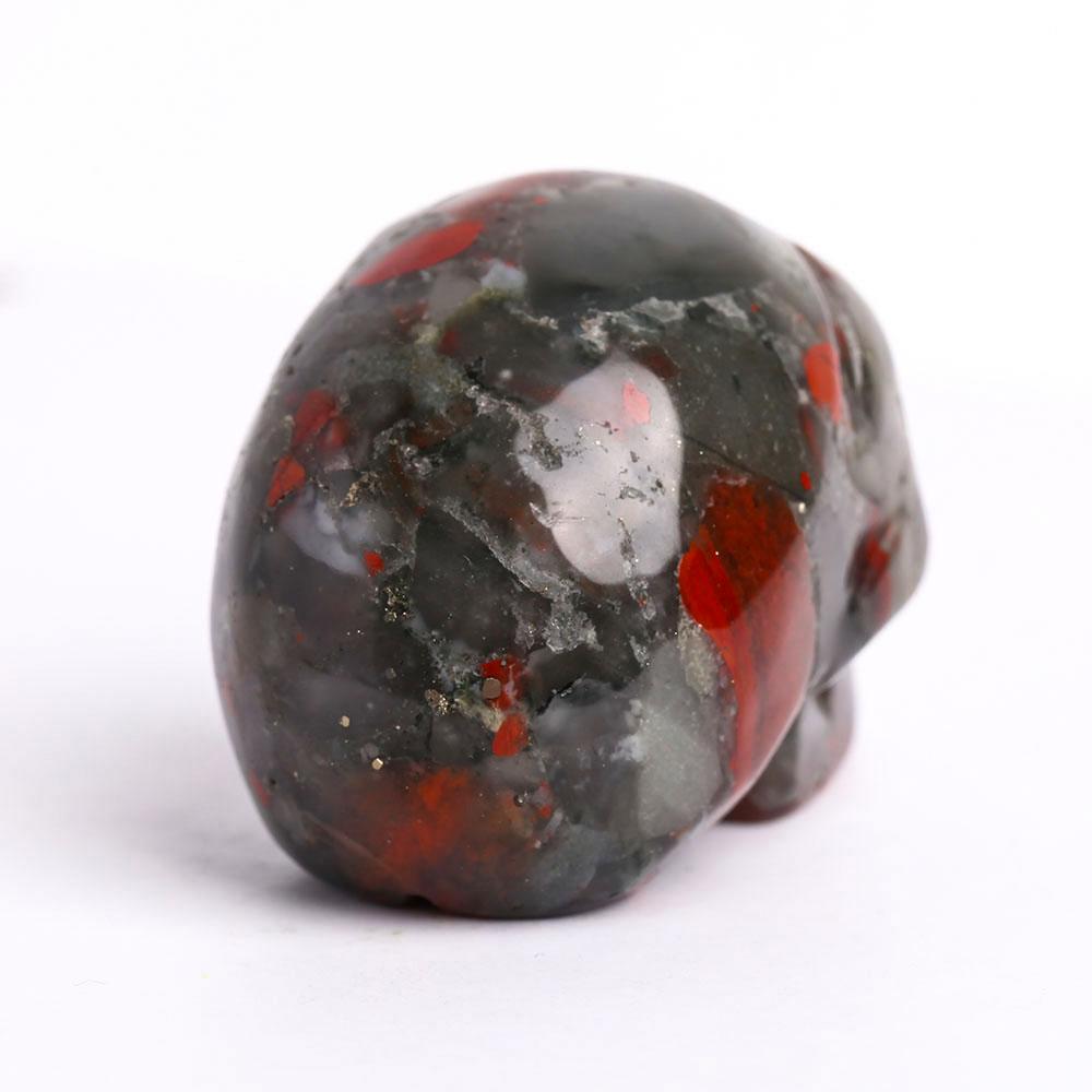 2" African Blood Stone Crystal Skull Carvings Crystal wholesale suppliers