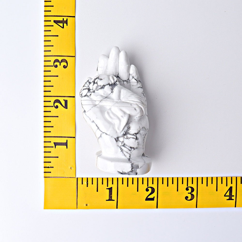 3" Howlite Hand with Sleeping Kid Crystal Carvings Crystal wholesale suppliers