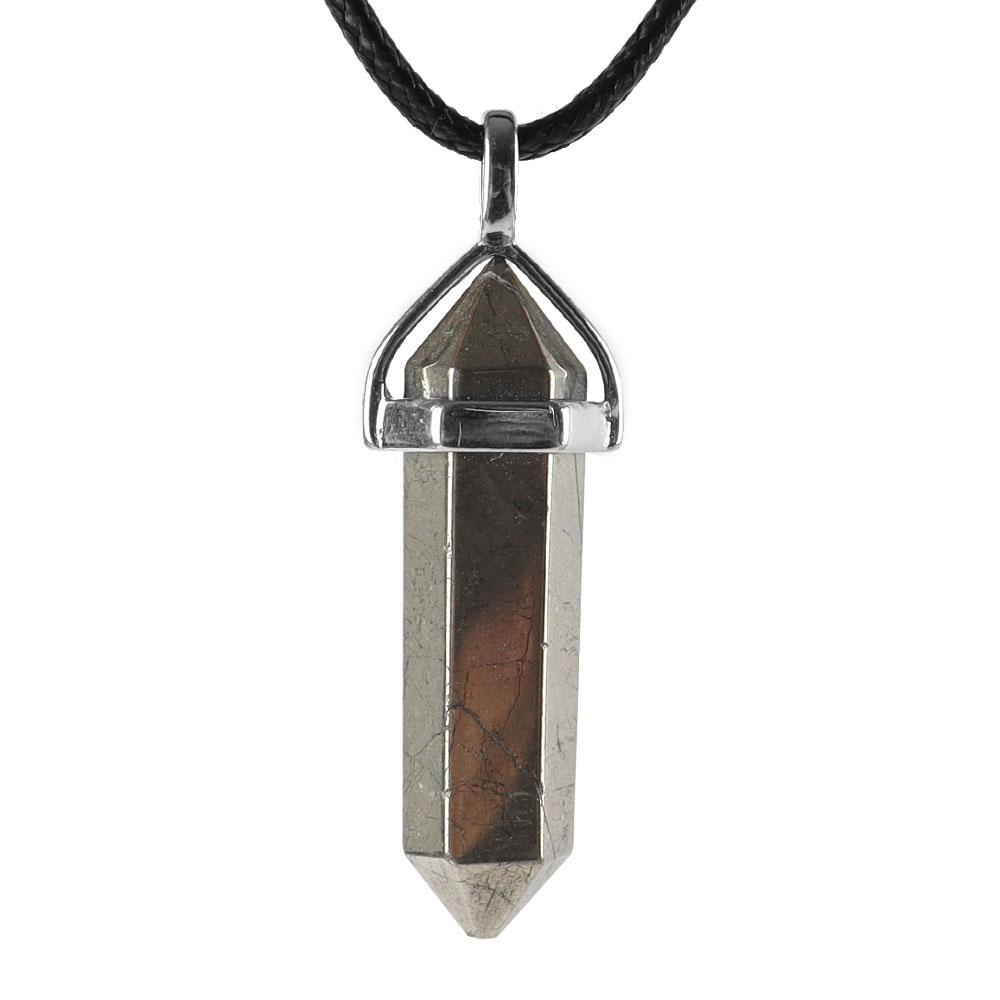 Natural Semi-Precious Gemstone Crystal Healing Hexagonal Point Chakra Pendant Crystal wholesale suppliers