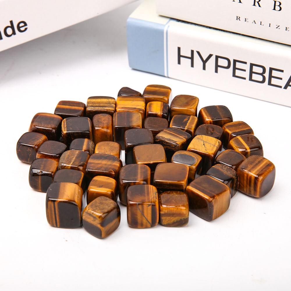 0.1kg Tiger Eye Cubes Bag Crystal wholesale suppliers