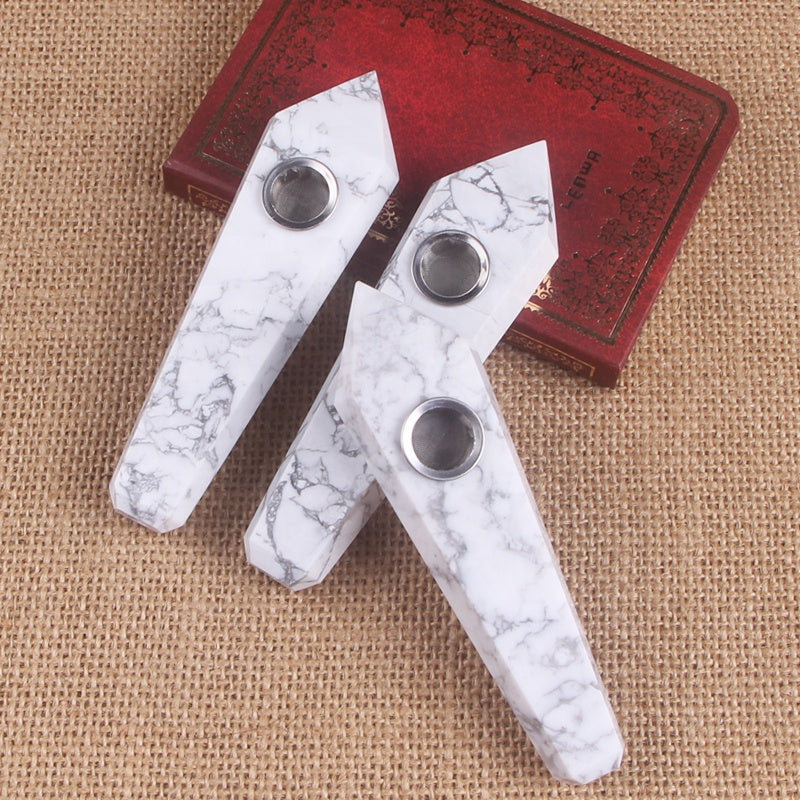 White turquoise Smoking Pipe wholesale support mixed customization