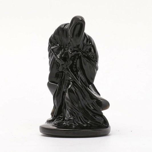 3" Black Obsidian Wizard Carvings