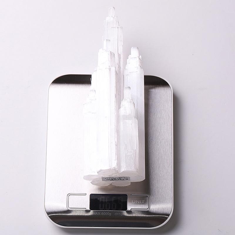 7.5" Selenite Skyscraper Tower