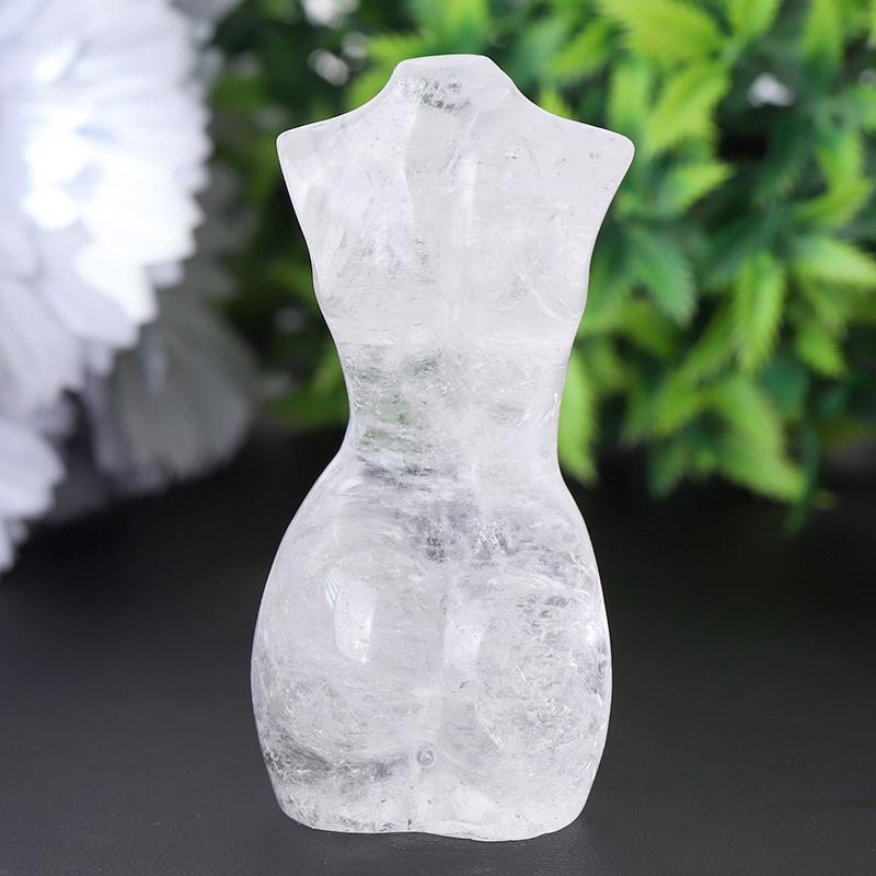 3" Clear Quartz Woman Man Model Body Crystal Carvings Crystal wholesale suppliers