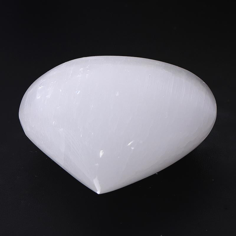 3" Selenite Heart Shape Carving