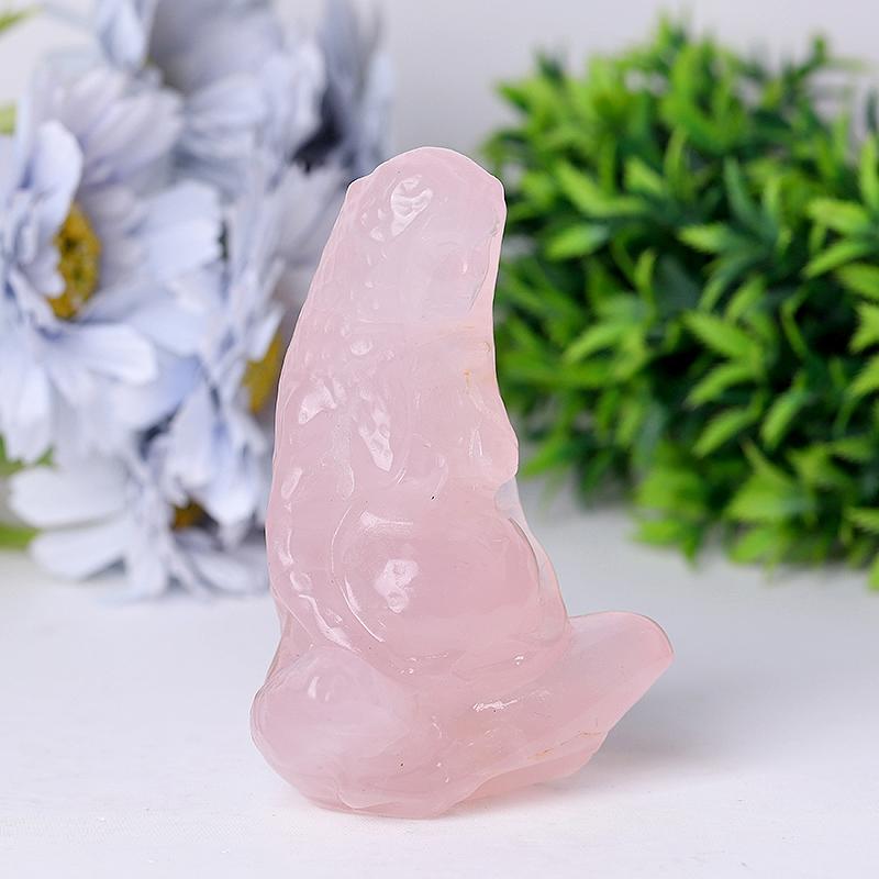 3.9" Rose Quartz Mother Earth Crystal Carvings Crystal wholesale suppliers