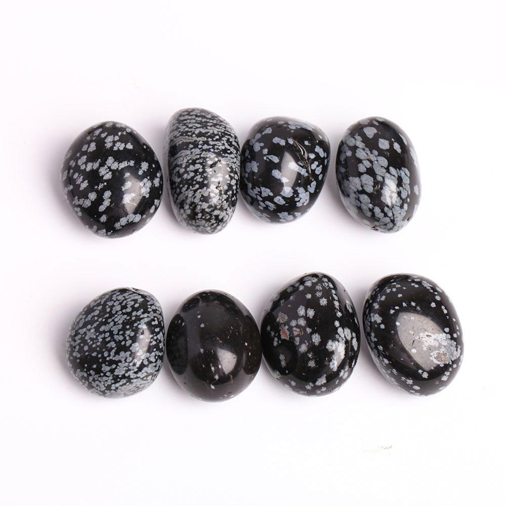 0.1kg Snowflake Obsidian Crystal Tumbles Crystal wholesale suppliers