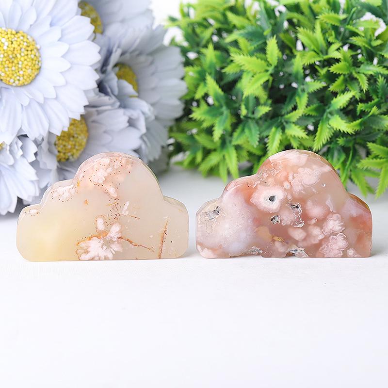 2.65" Flower Agate Cloud Crystal Carvings Crystal wholesale suppliers