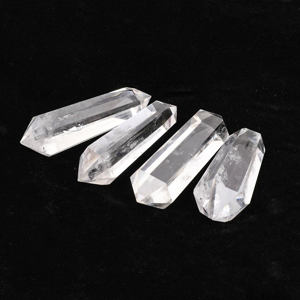 Set of 4 Clear Quartz Double Terminated Points Crystal wholesale suppliers