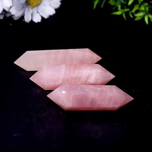 Natural Rose Quartz Double Terminated Points Crystal wholesale suppliers