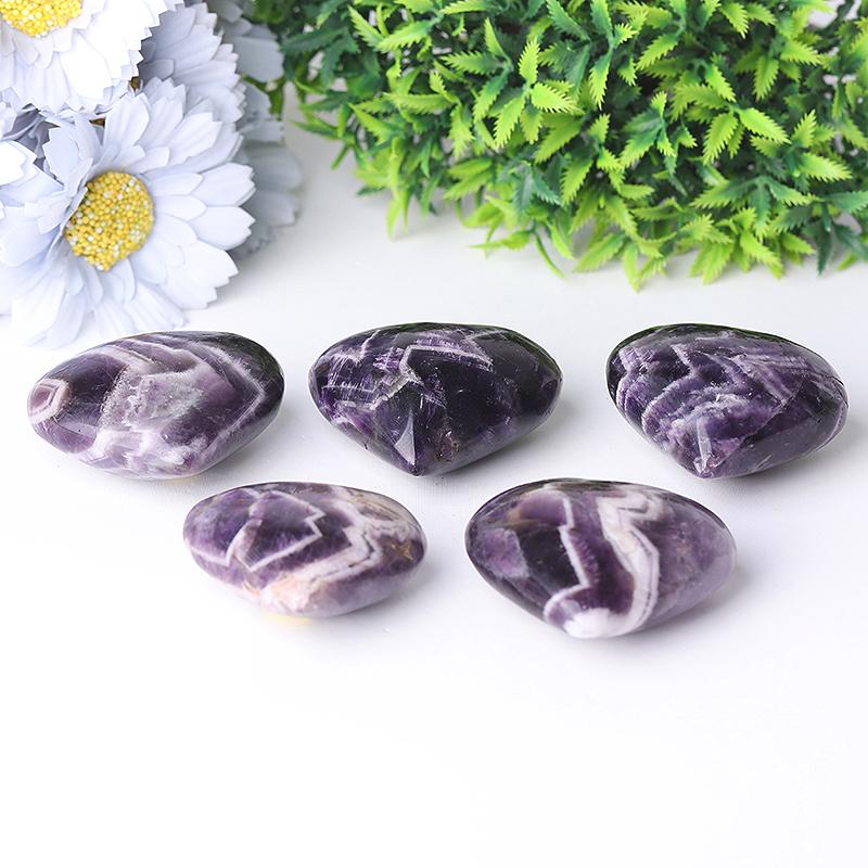 2.0-2.5"Dream Amethyst Heart Shape Crystal Carvings Crystal wholesale suppliers