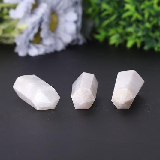 Wholesale Polished Healing Stone Natural White Moonstone Point For Sale Crystal wholesale suppliers