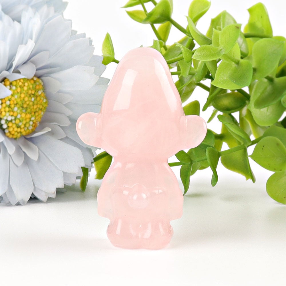 2.3" Rose Quartz Smurfs Crystal Carvings Crystal wholesale suppliers