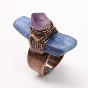 Handmade Amethyst Kyanite Ring Crystal wholesale suppliers