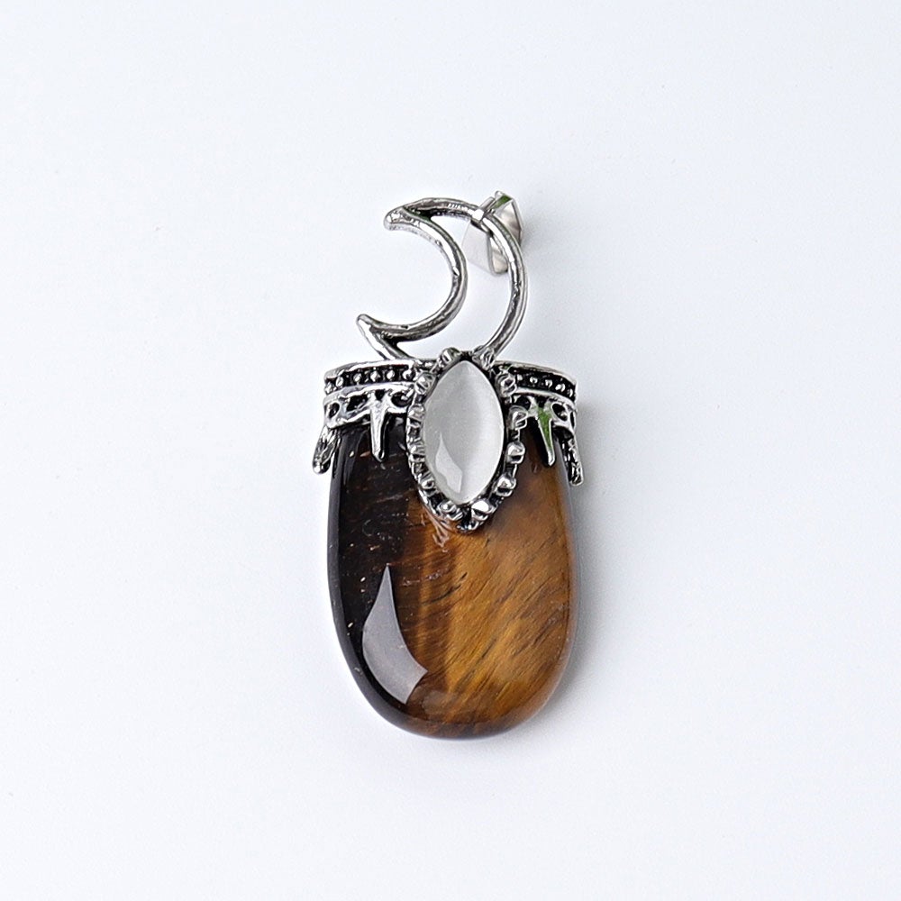 1.8" Crystal Pendant with Moon Decoration Crystal wholesale suppliers