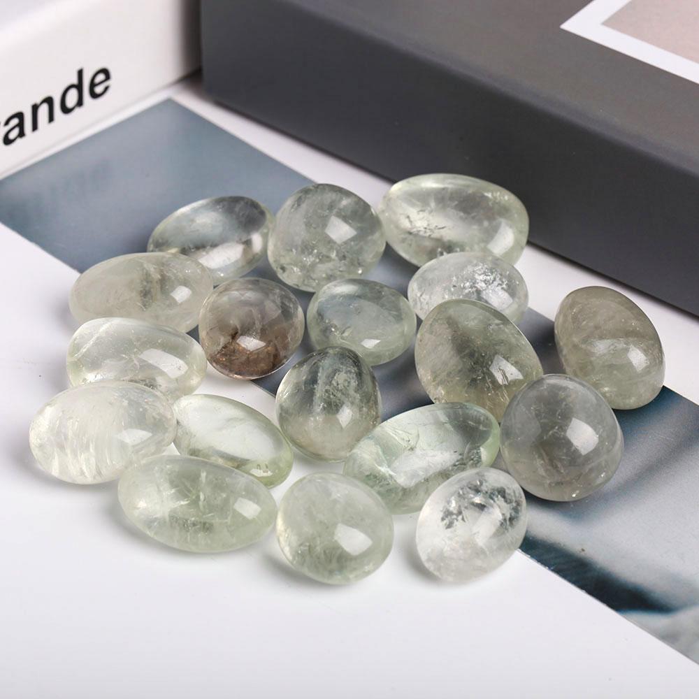 0.1kg Green Quartz Crystal Tumbles Crystal wholesale suppliers