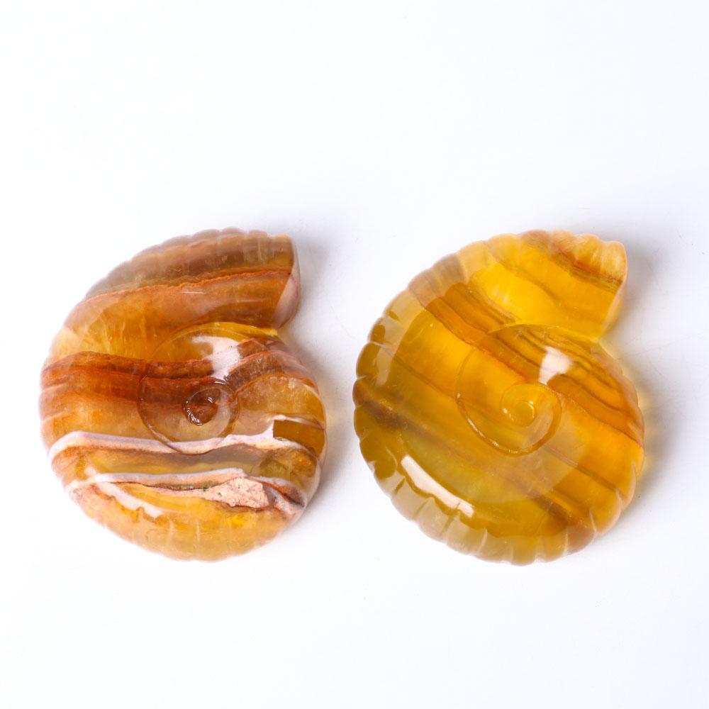 Unique Fluorite Snail Shell Shape Crystal Carving Free Form Crystal wholesale suppliers