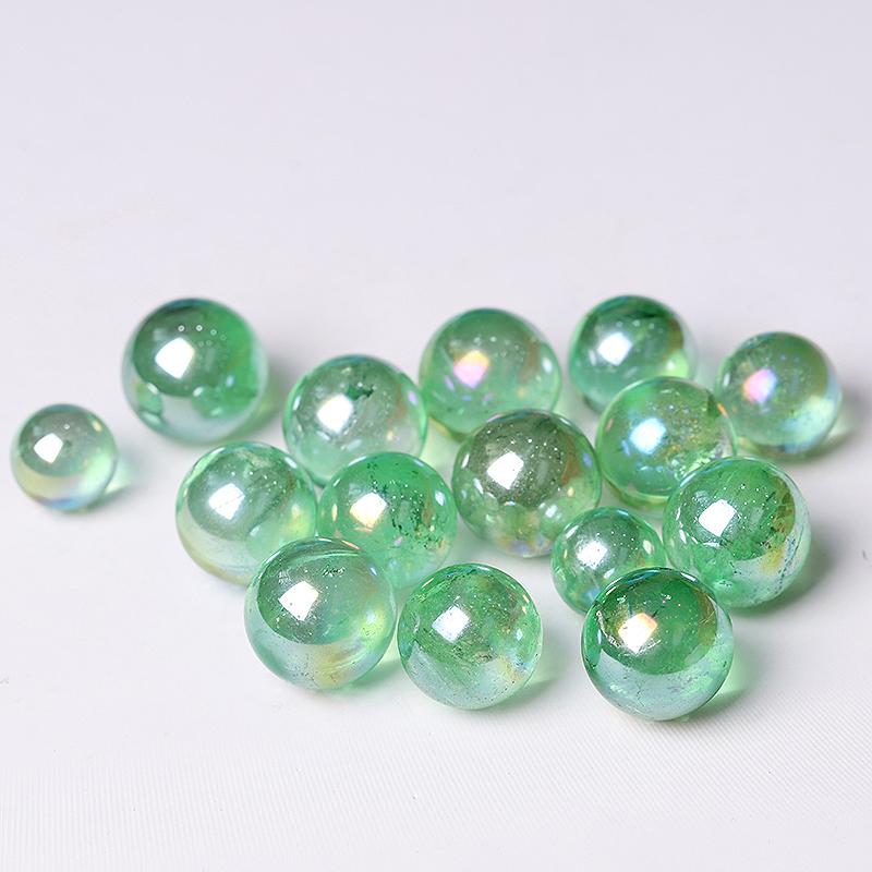 0.25kg Aura Green Crystal Sphere Crystal wholesale suppliers