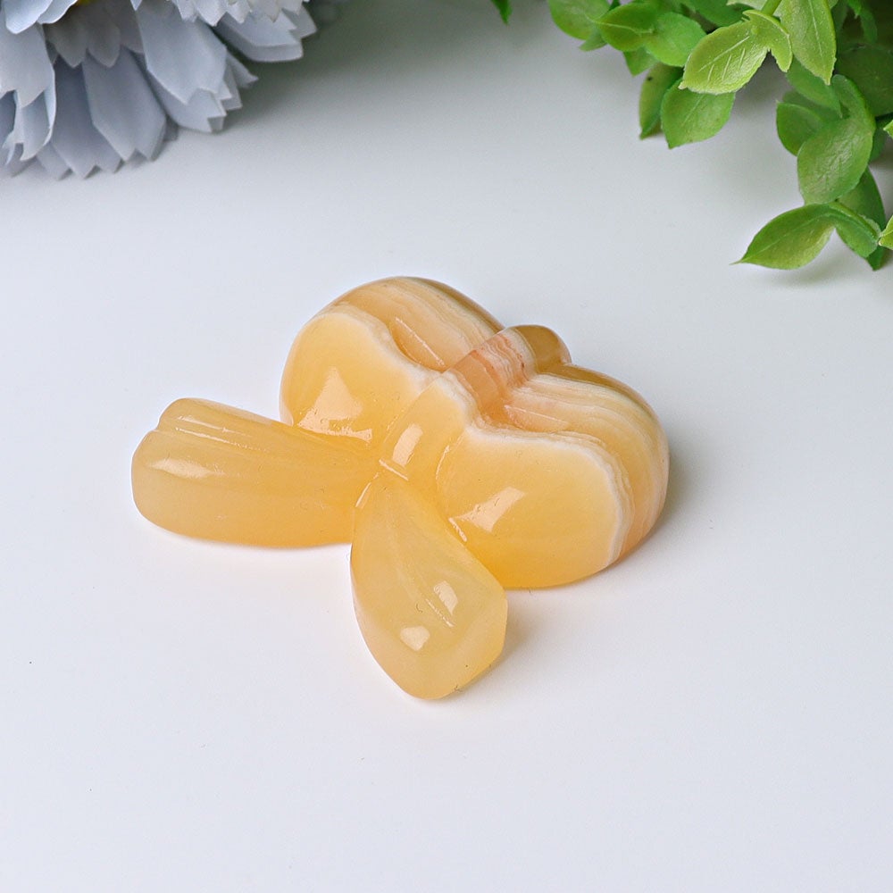 1.9" Orange Calcite Bow-Knot Crystal Carvings Crystal wholesale suppliers