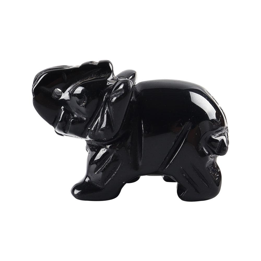 Carved Healing Crystals Gemstones Elephant Statue Figurine Crystal wholesale suppliers