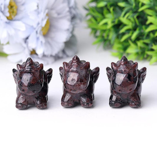 Natural Garnet Unicorn Hand Carving for Collection Crystal wholesale suppliers