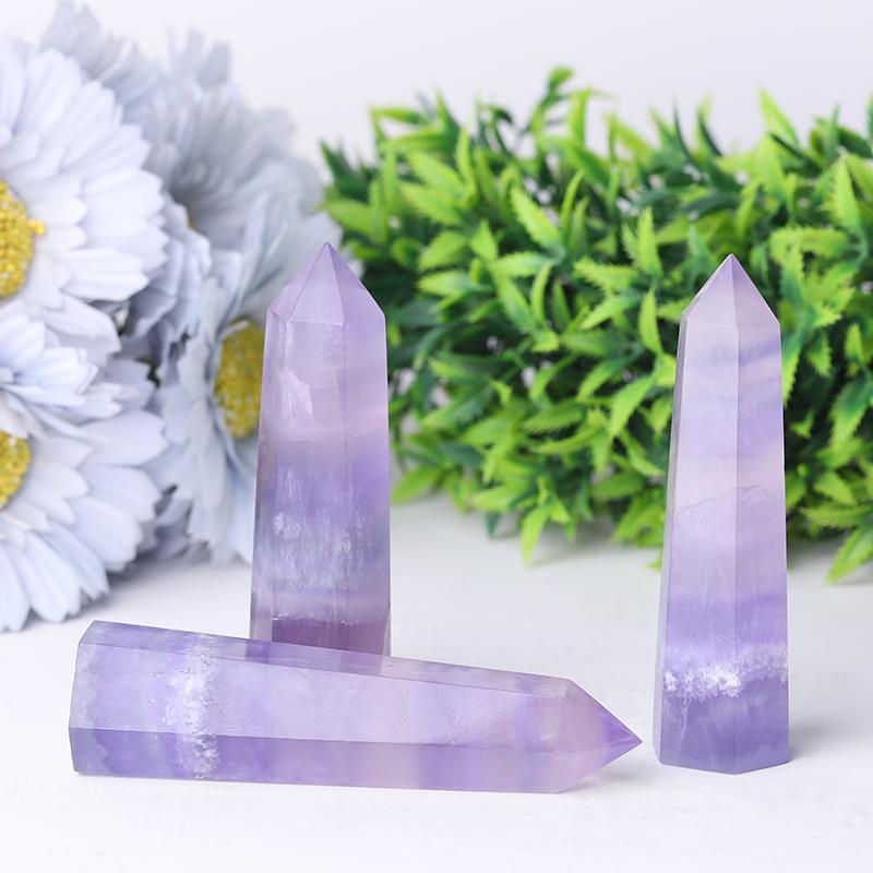 2.4"-4.5" Flourite Crystal tower Crystal wholesale suppliers