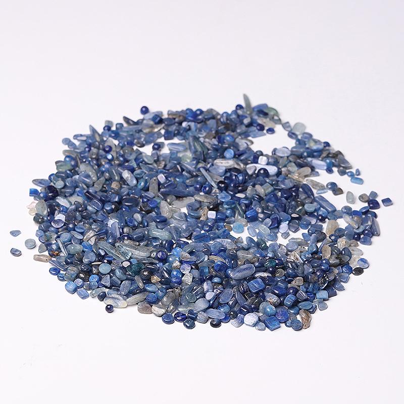 0.1kg 5-7mm Natural Blue Kyanite Chips Crystal wholesale suppliers