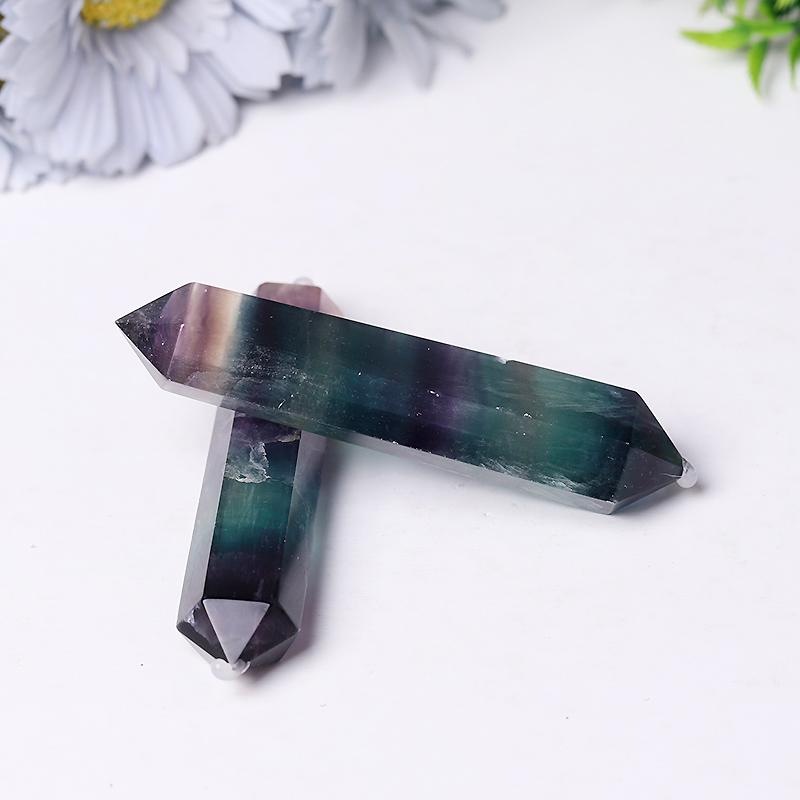 Rainbow Fluorite Double Terminated Points fo Healing Crystal wholesale suppliers