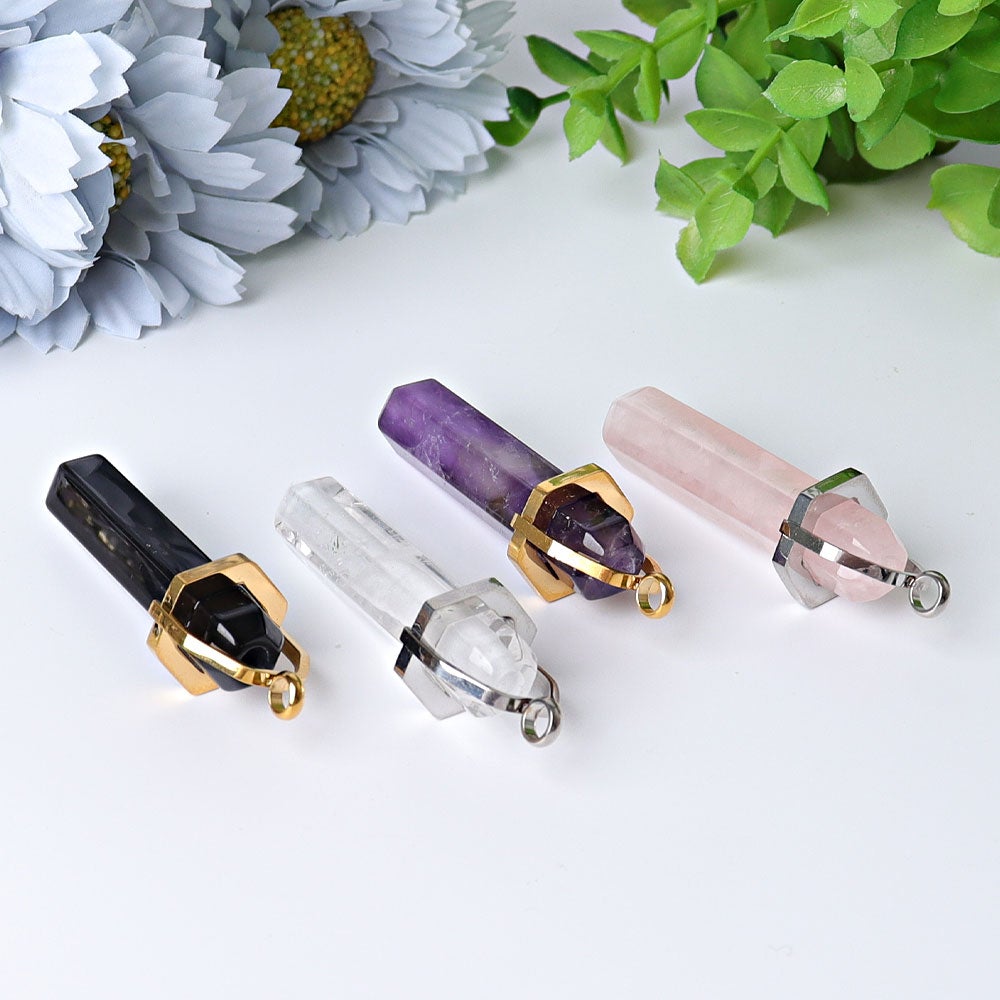 2.4" Hollow Hexagonal Prism Crystal Pendant Crystal wholesale suppliers