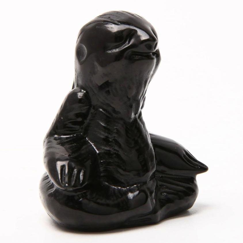 Black Obsidian Hand Carved Sloth Crystal wholesale suppliers