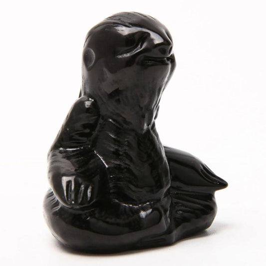 Black Obsidian Hand Carved Sloth Crystal wholesale suppliers