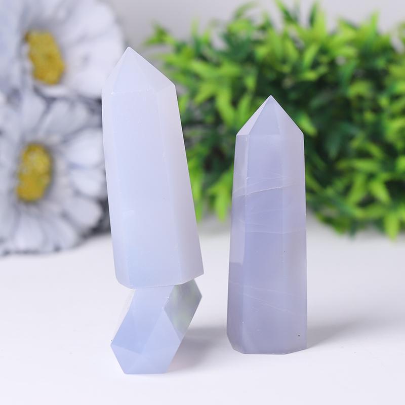 Blue Chalcedony Tower Crystal wholesale suppliers