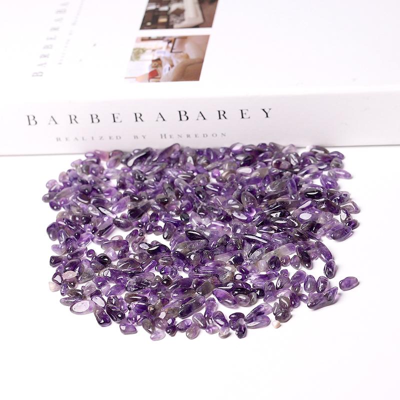 0.1kg 7-9mm High Quality Natural Amethyst Chips Crystal wholesale suppliers