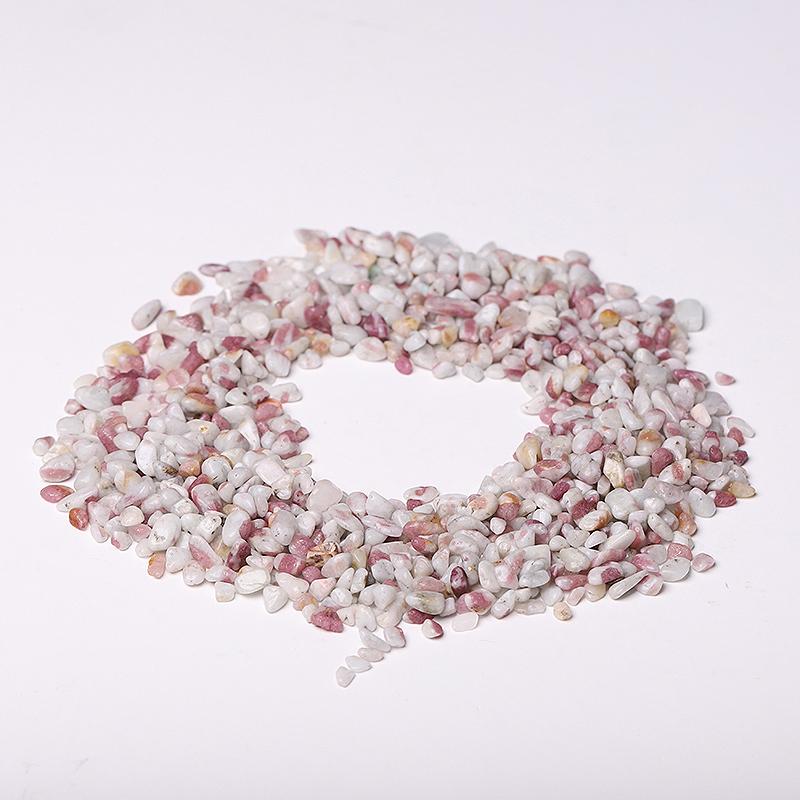 0.1kg 5-7mm Natural Pink Tourmaline Chips Crystal Chips for Decoration Crystal wholesale suppliers