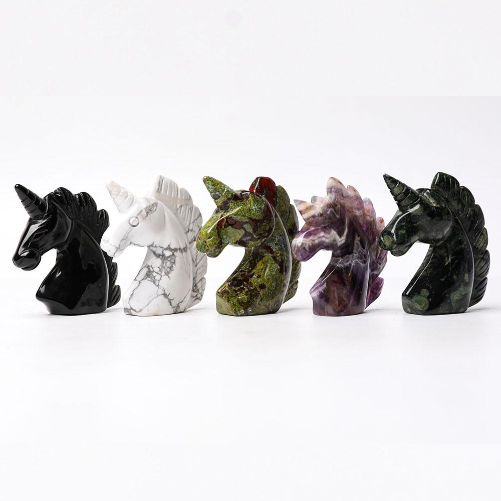 2.0" Dragon Blood Stone Unicorn Crystal Carvings Crystal wholesale suppliers