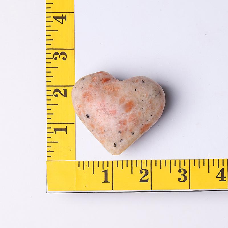 1.8"-2.5" Golden Strawberry Quartz Heart Shape Crystal Carvings Crystal wholesale suppliers