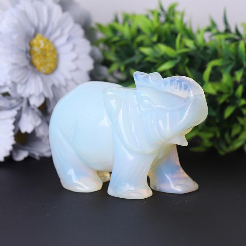 Opalite Elephant Crystal Carvings Crystal wholesale suppliers