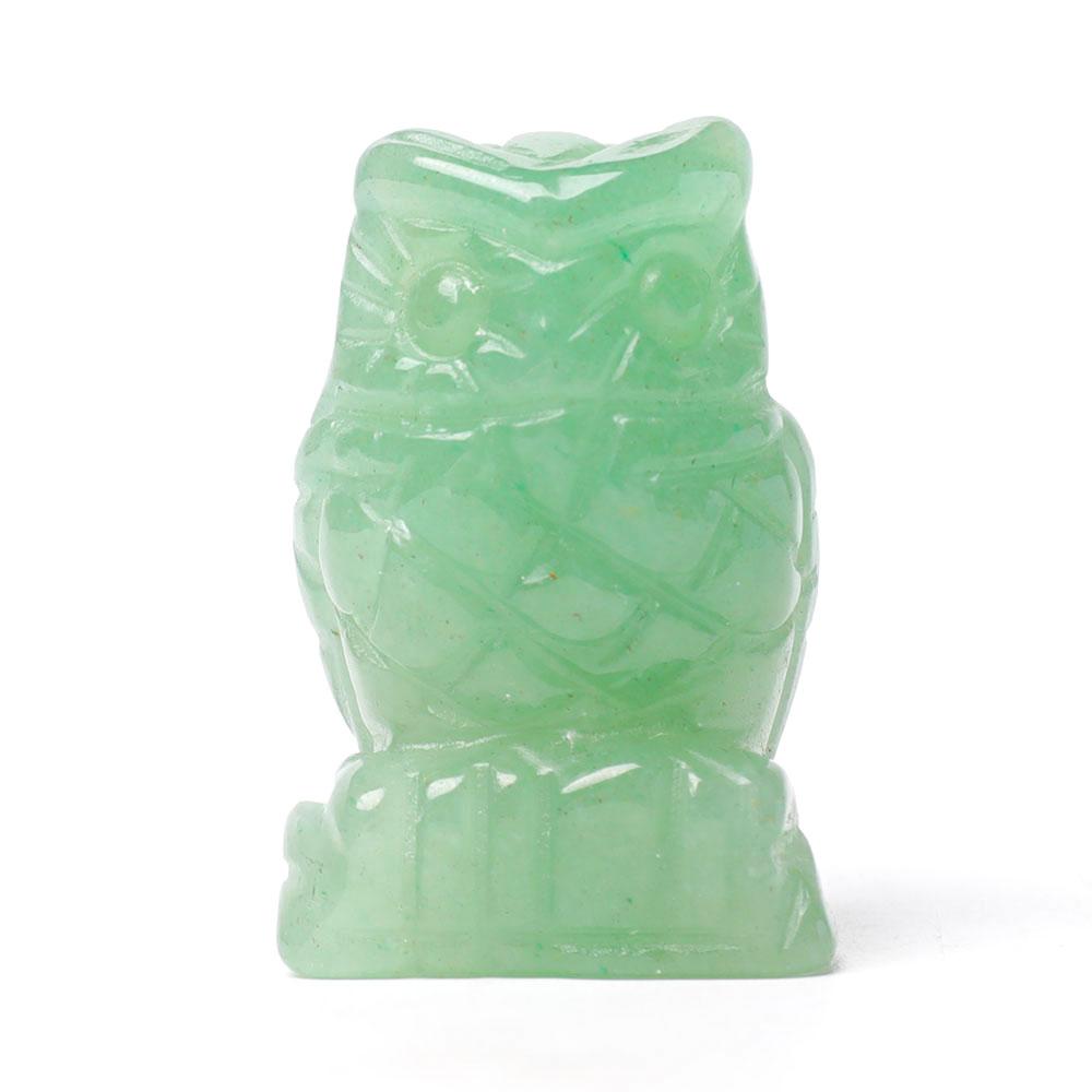 2.0" Aventurine Owl Figurine Crystal Carvings Crystal wholesale suppliers