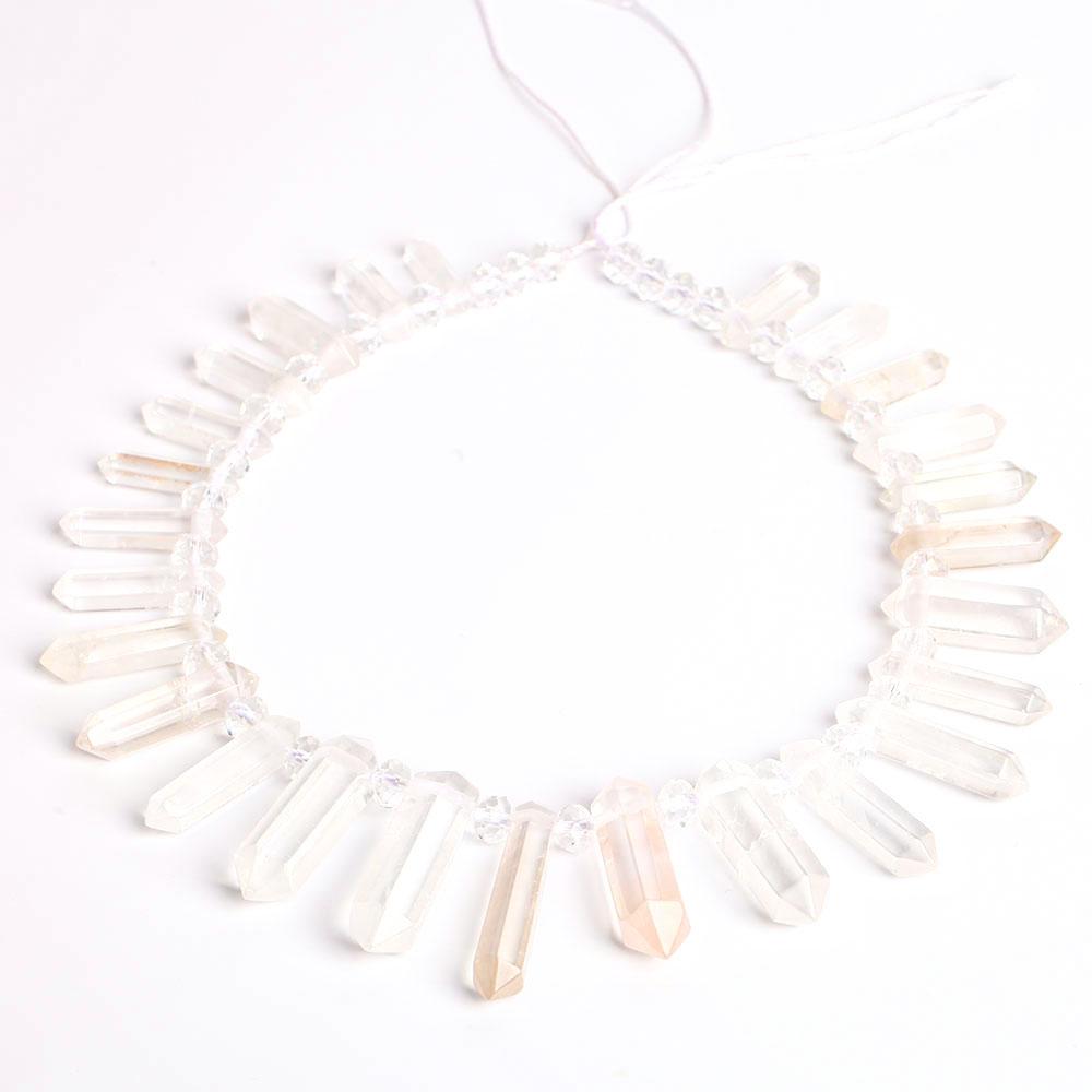 Clear Quartz Crystal Point Chain String for DIY Crystal wholesale suppliers